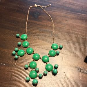 J. crew green Bubble Necklace
